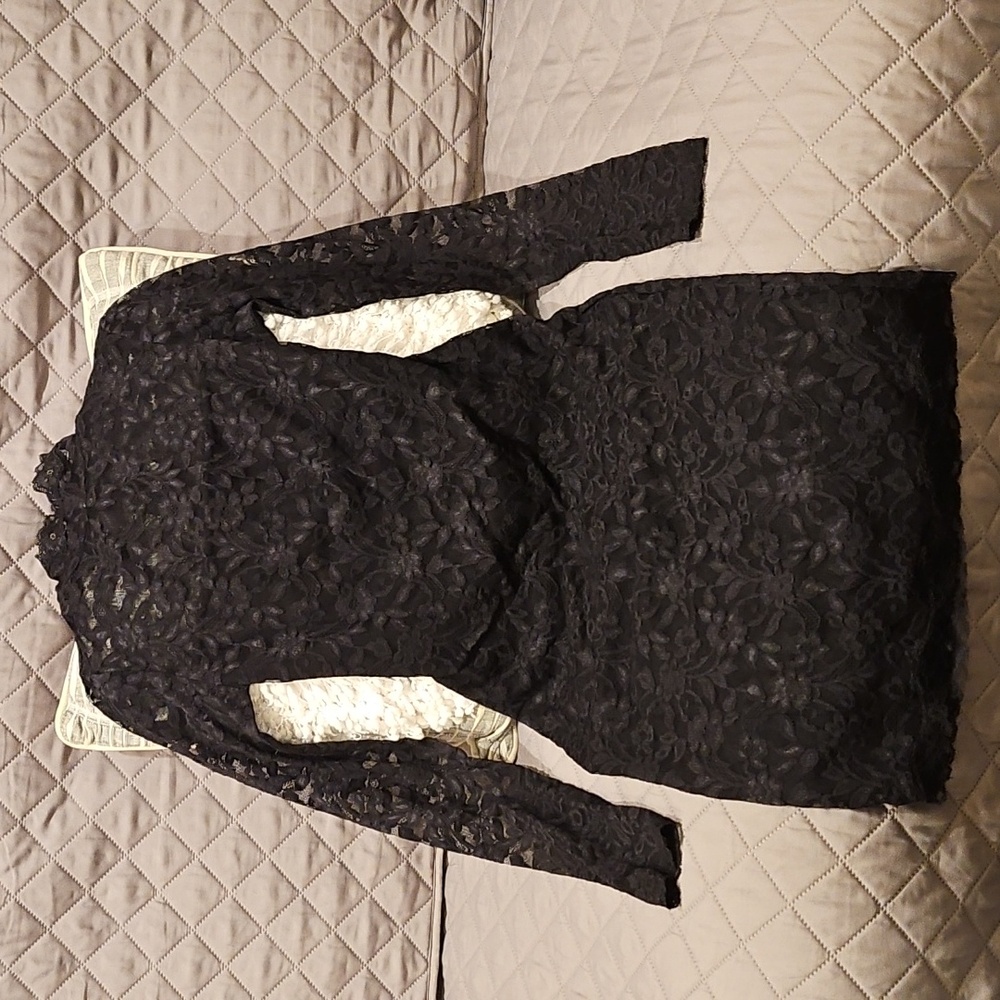 Moda International Elegant Black Lace Dress - Picture 10 of 17
